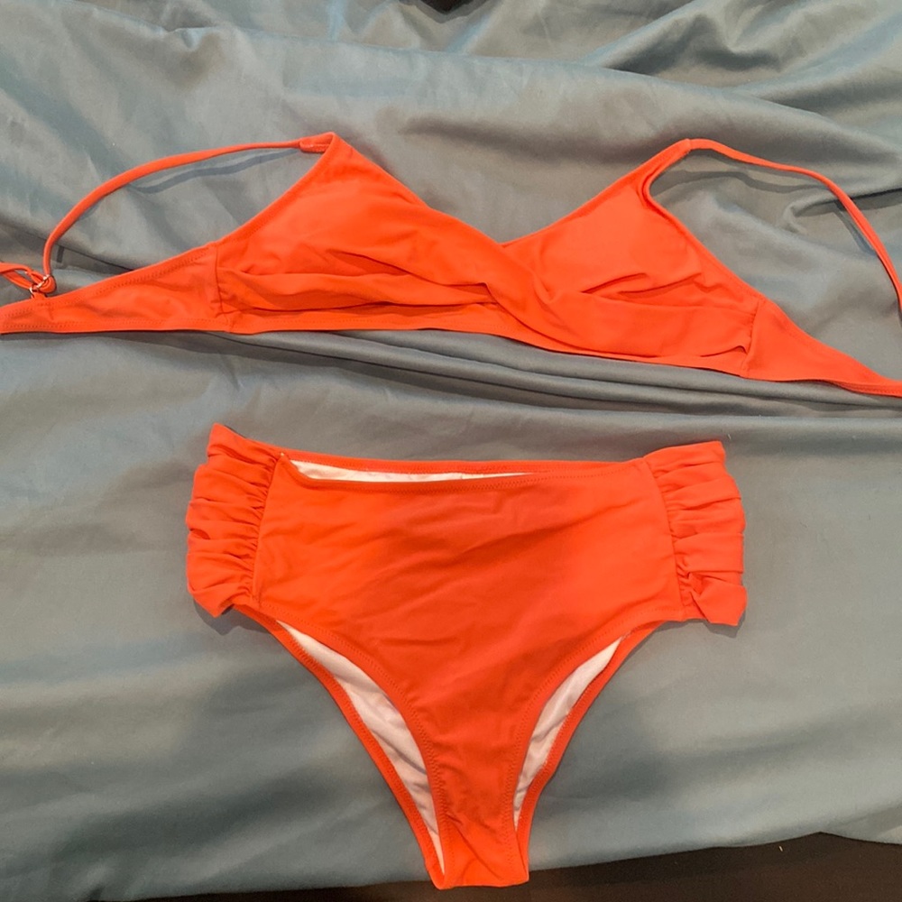 Padded orange bikini
